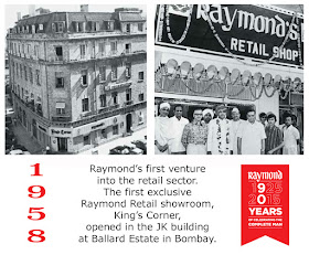 Raymond 1925 - 2015 First Raymond Retail showroom 1958