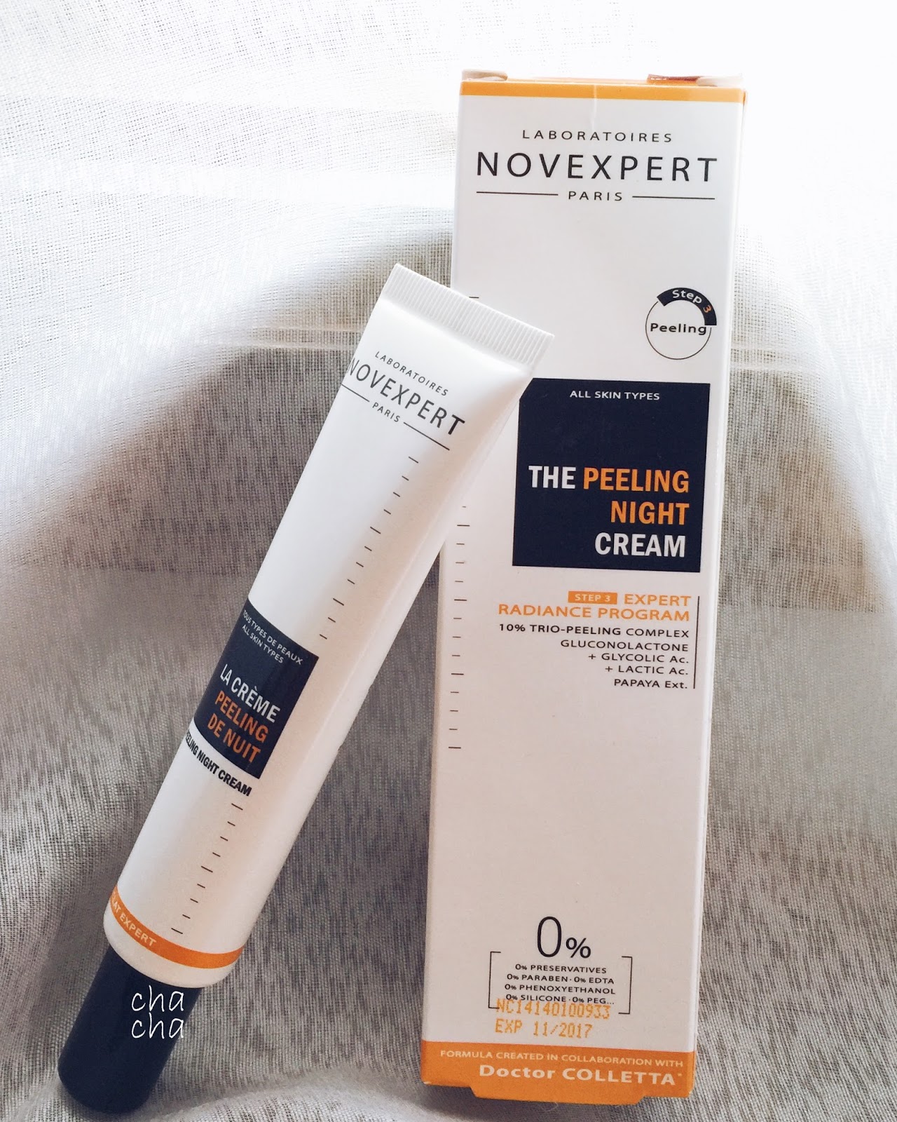 Novexpert The Peeling Night Cream Hei Hei Chacha