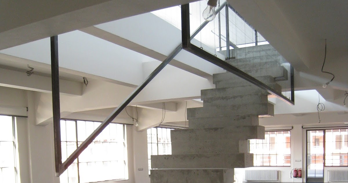 Arte y Arquitectura: Diseño escaleras interiores en hormigón