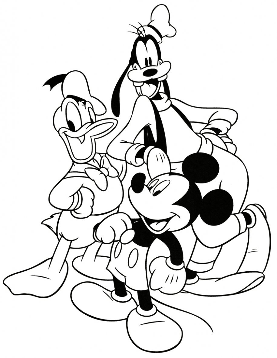 Figuras De Dibujos Animados De Disney Para Colorear
