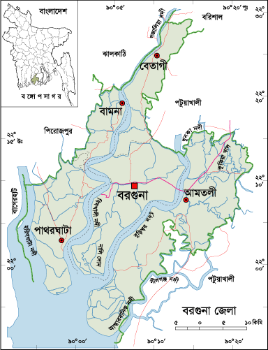 barguna map