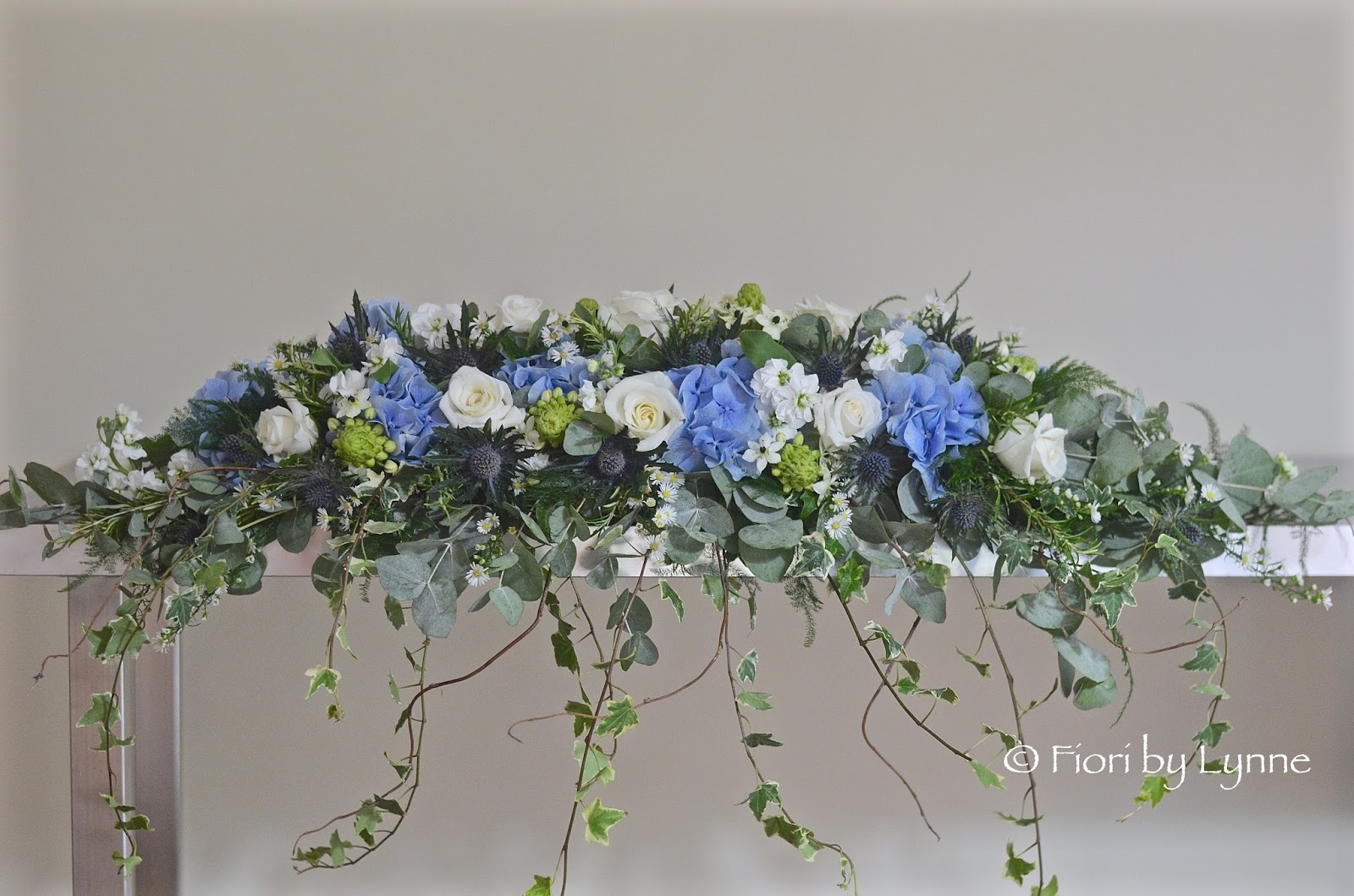 Wedding Flowers Blog Jennie's Rustic Blue, Silver and White Wedding