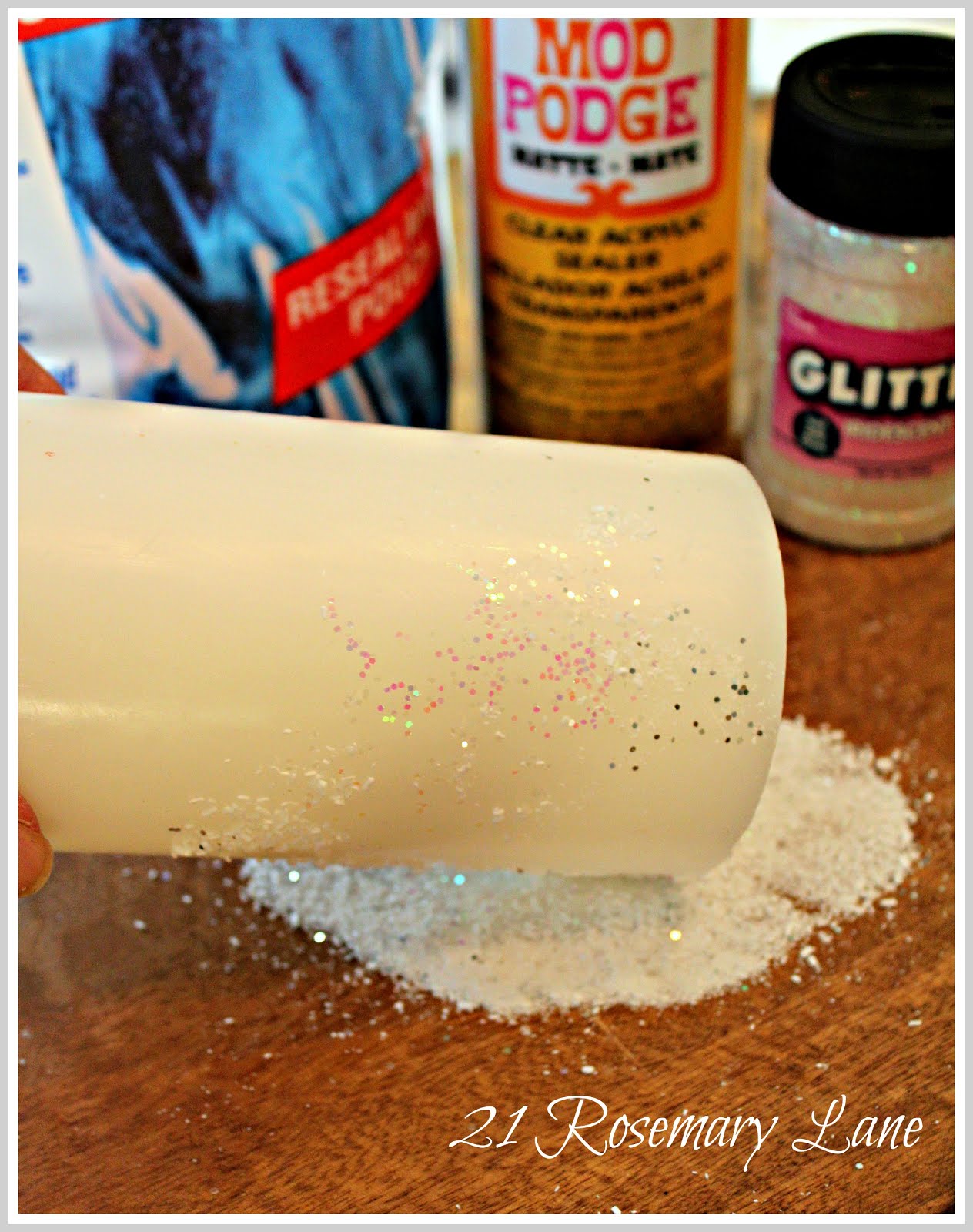 21 Rosemary Lane Create Your Own Glittery Flurry Candles