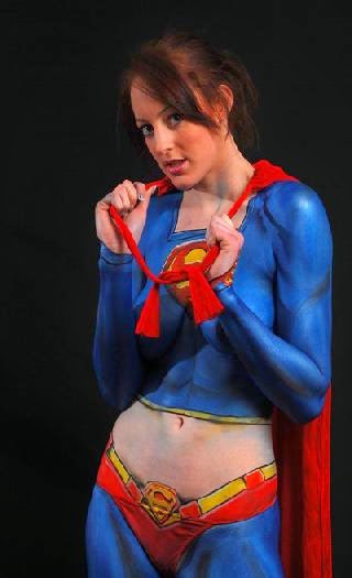 Supergirl bodypaint by cats creations on deviantART