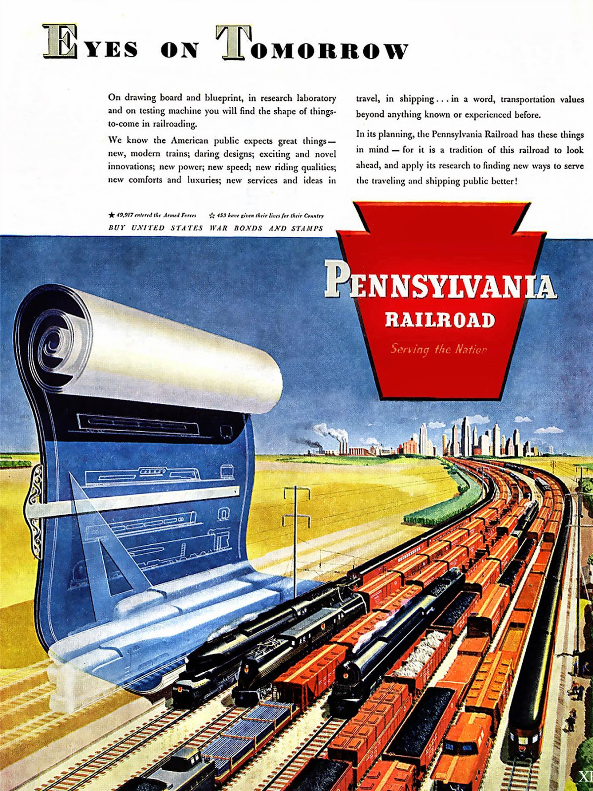 transpress nz Pennsylvania Railroad poster, circa 1942