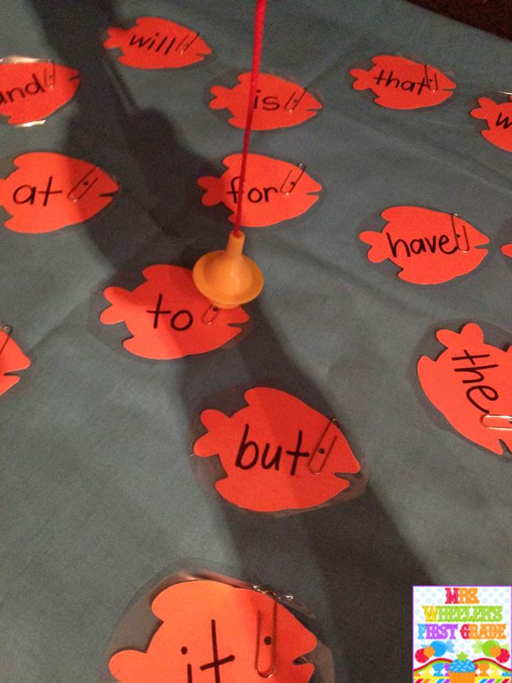 Mrs. Wheeler's First Grade Tidbits: Fishing for Sight Words