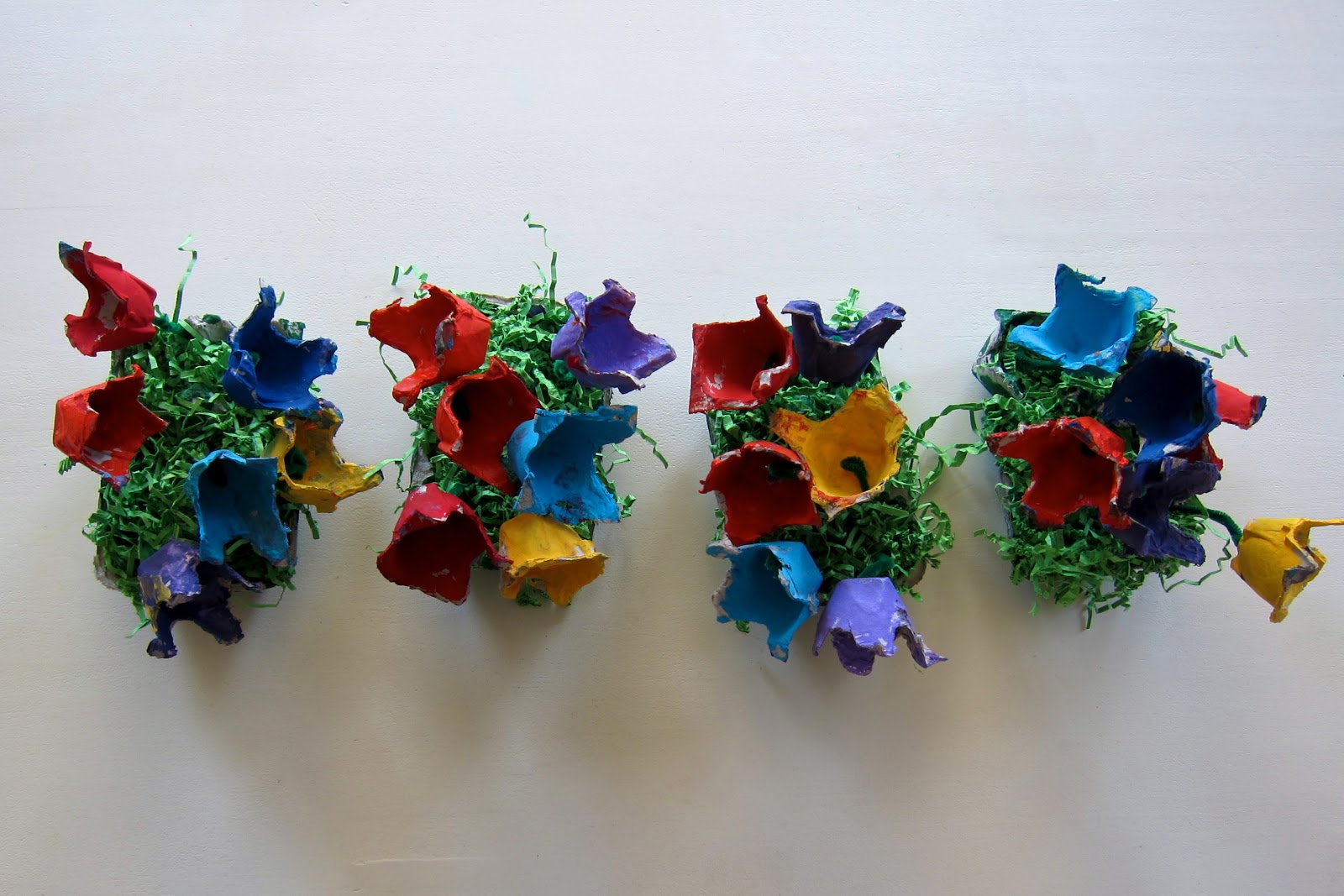 Egg Carton Flower Garden
