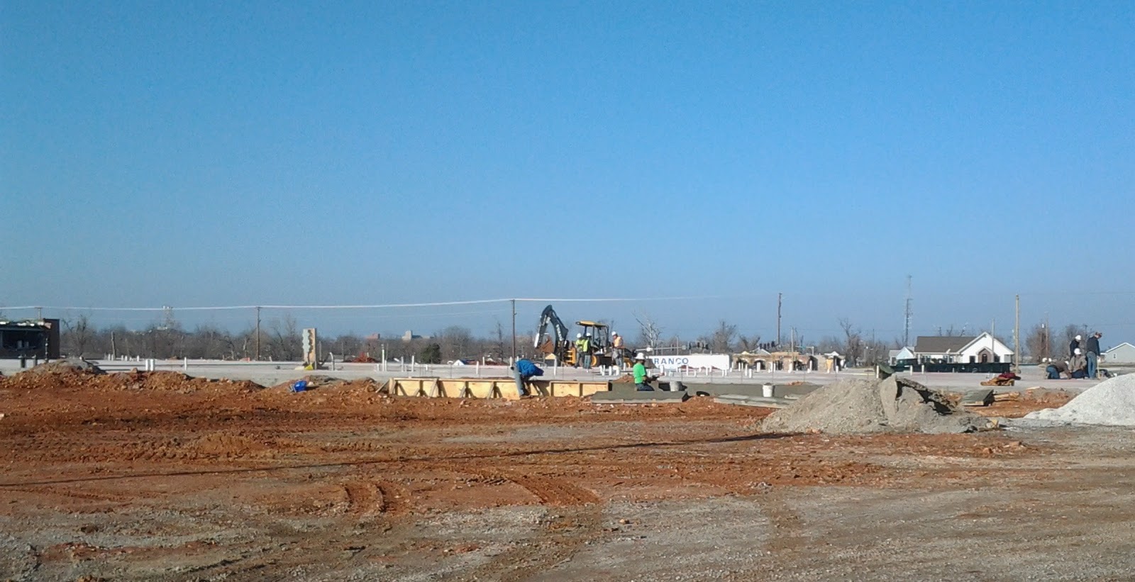 Building New Light On The Joplin Hill Firm foundation Concrete floor poured