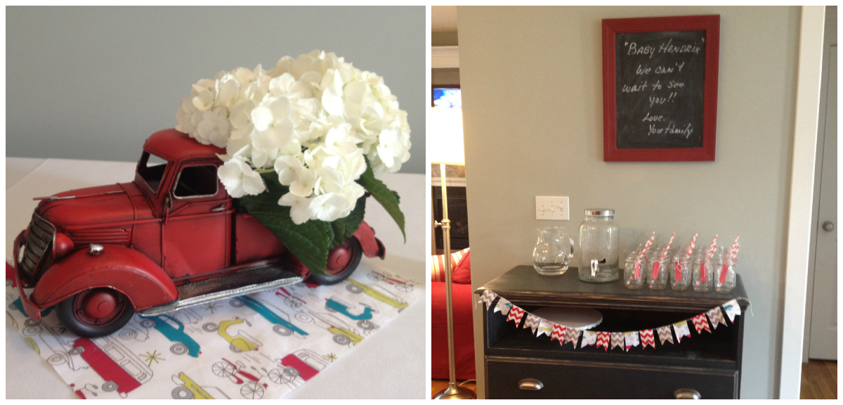 Candace S Calling Chevron Vintage Cars A Baby Shower