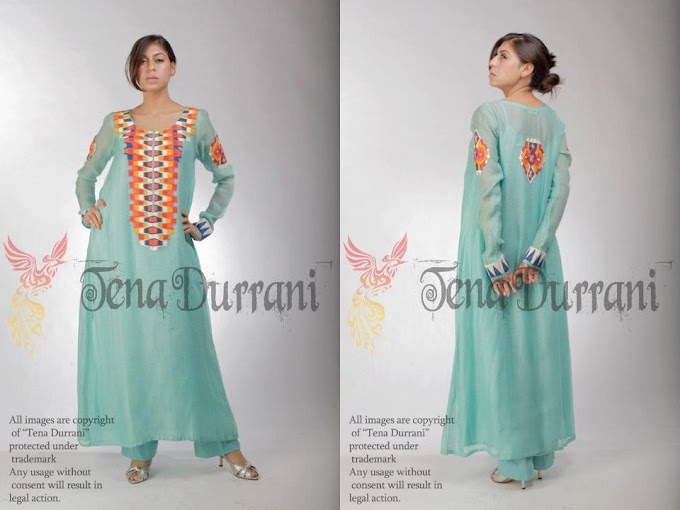 Tena Durrani Party Dresses 2012 | Eid Collection 2012-2013 by Tena Durrani