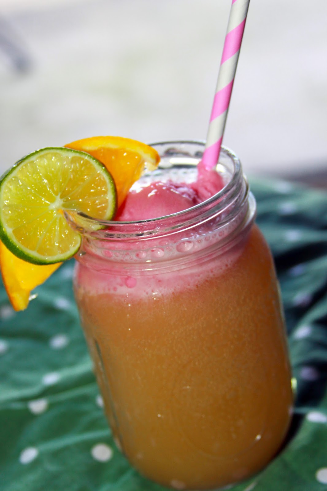 For the Love of Food Refreshing Ginger Fruit Fizz Drink