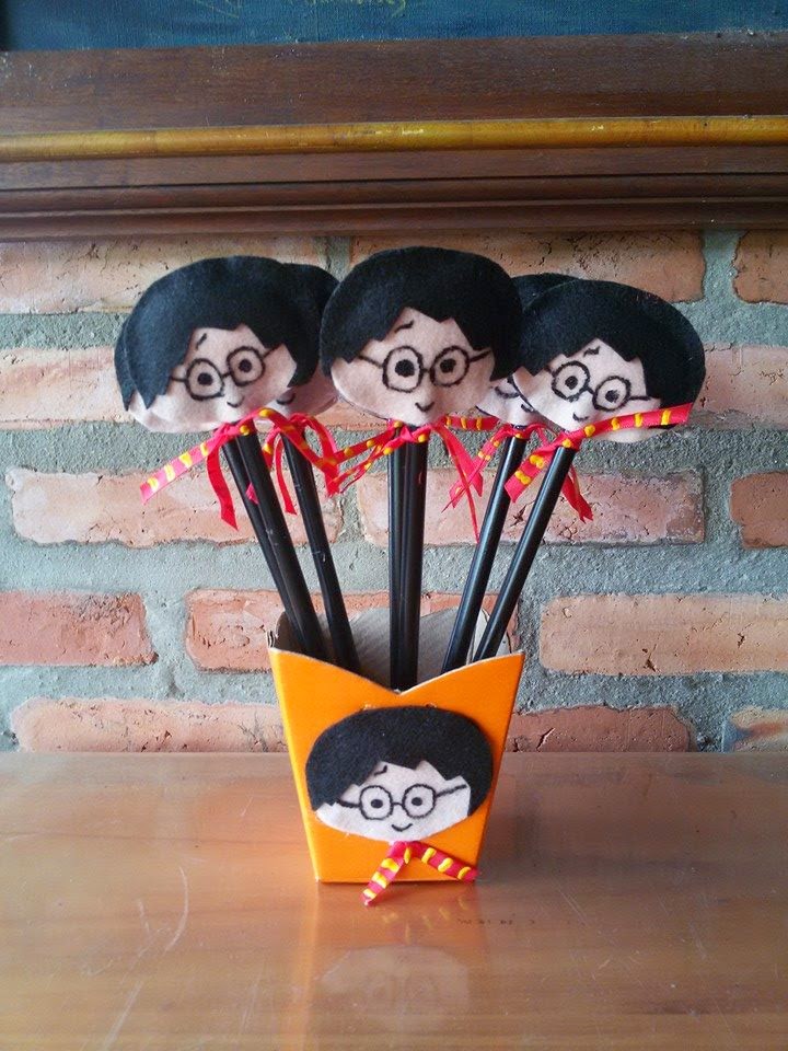 Lalá Artesanatos em Feltro Lembrancinha Harry Potter lápis Adesivo De Geladeira ~ Lalá Artesanatos em Feltro Lembrancinha Harry Potter lápis