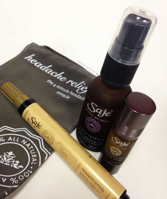 REVIEW Saje Natural Wellness Headache Relief Kit Prairie Beauty