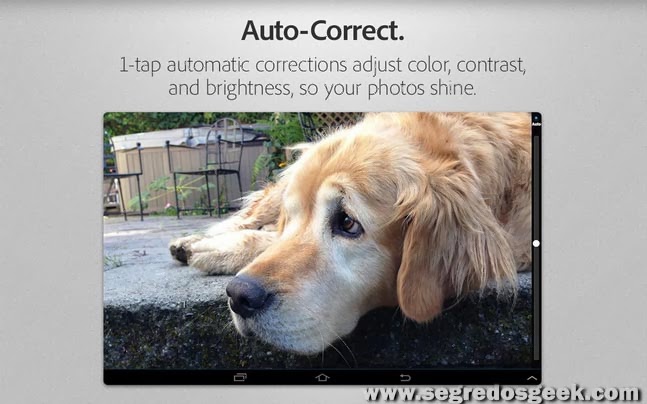 Adobe Photoshop Express Adobe Photoshop Express para Android.