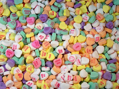 little heart candies