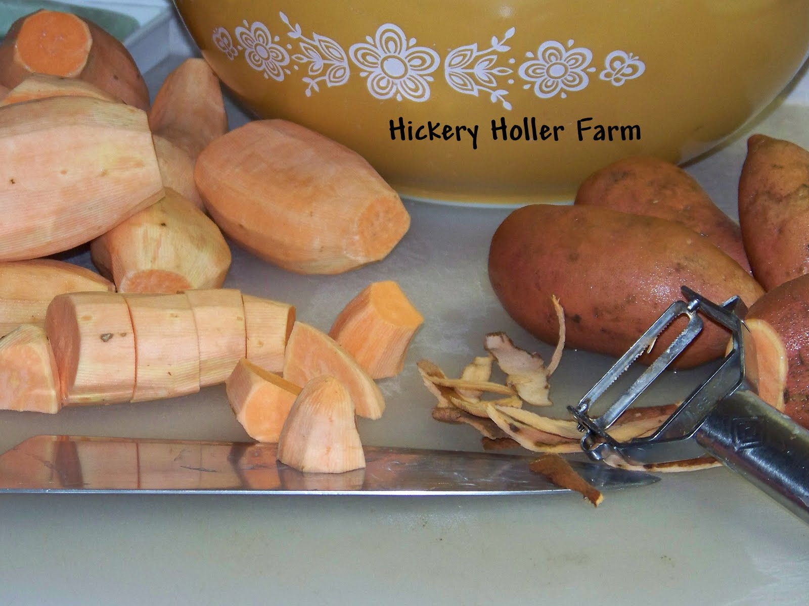 Hickery Holler Farm Canning Sweet Potatoes