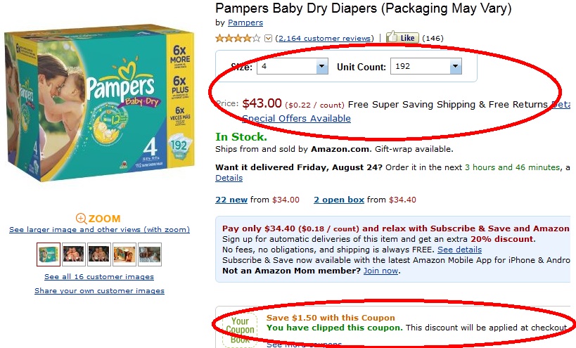 Diapers Coupons