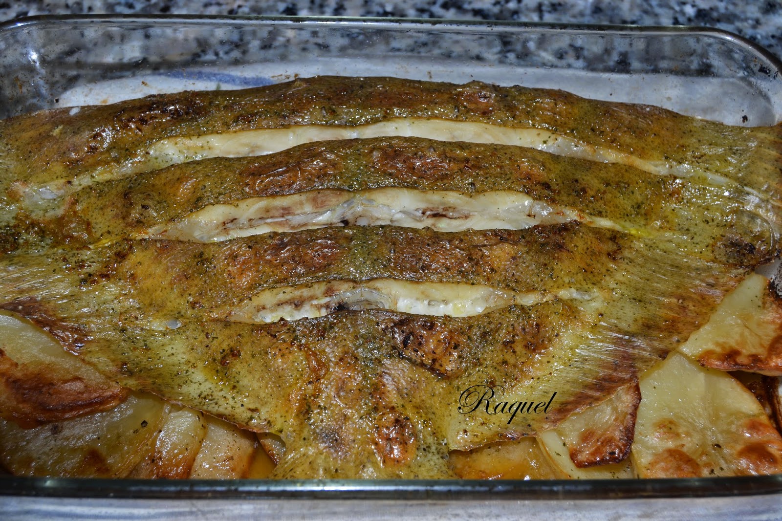 Rodaballo Con Patatas Al Horno