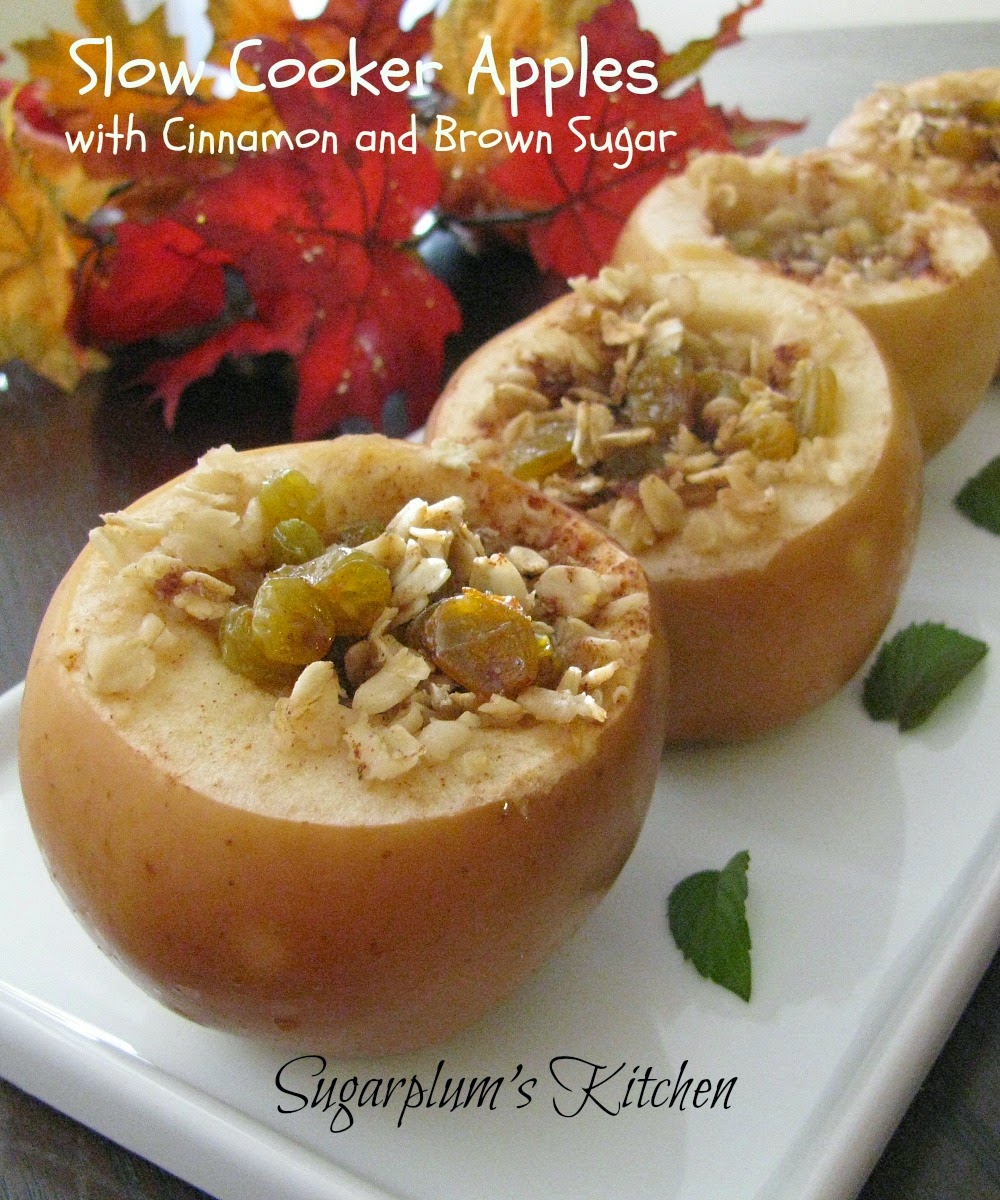 Sugarplum's Kitchen Slow Cooker Apples with Cinnamon and Brown Sugar