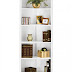 Interior decorating comfortable work space with bookcases