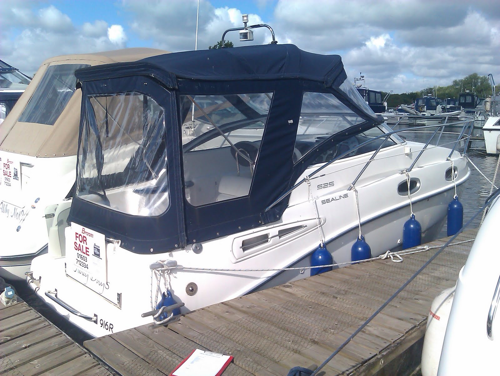 I had the morning at Brooms Boats in Brundall today Surveying this Sealine ... I had the morning at Brooms Boats in Brundall today Surveying this Sealine ...