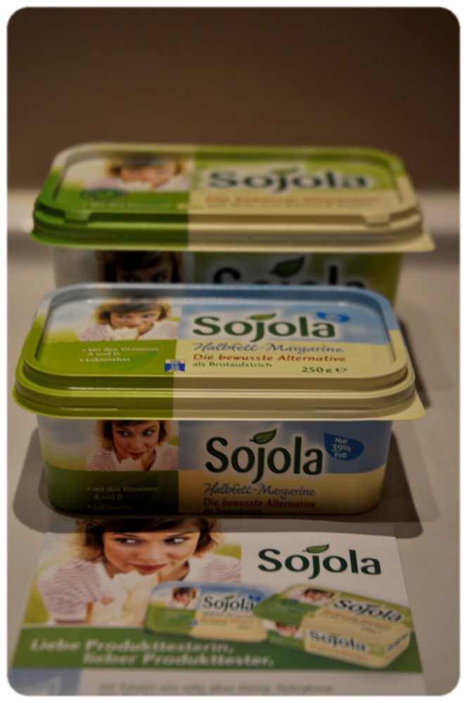 Blubbblubbbella Naturella testet und berichtet Sojola Margarine aufs