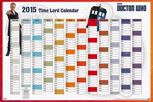 Calendario Poster 2015 Doctor Who