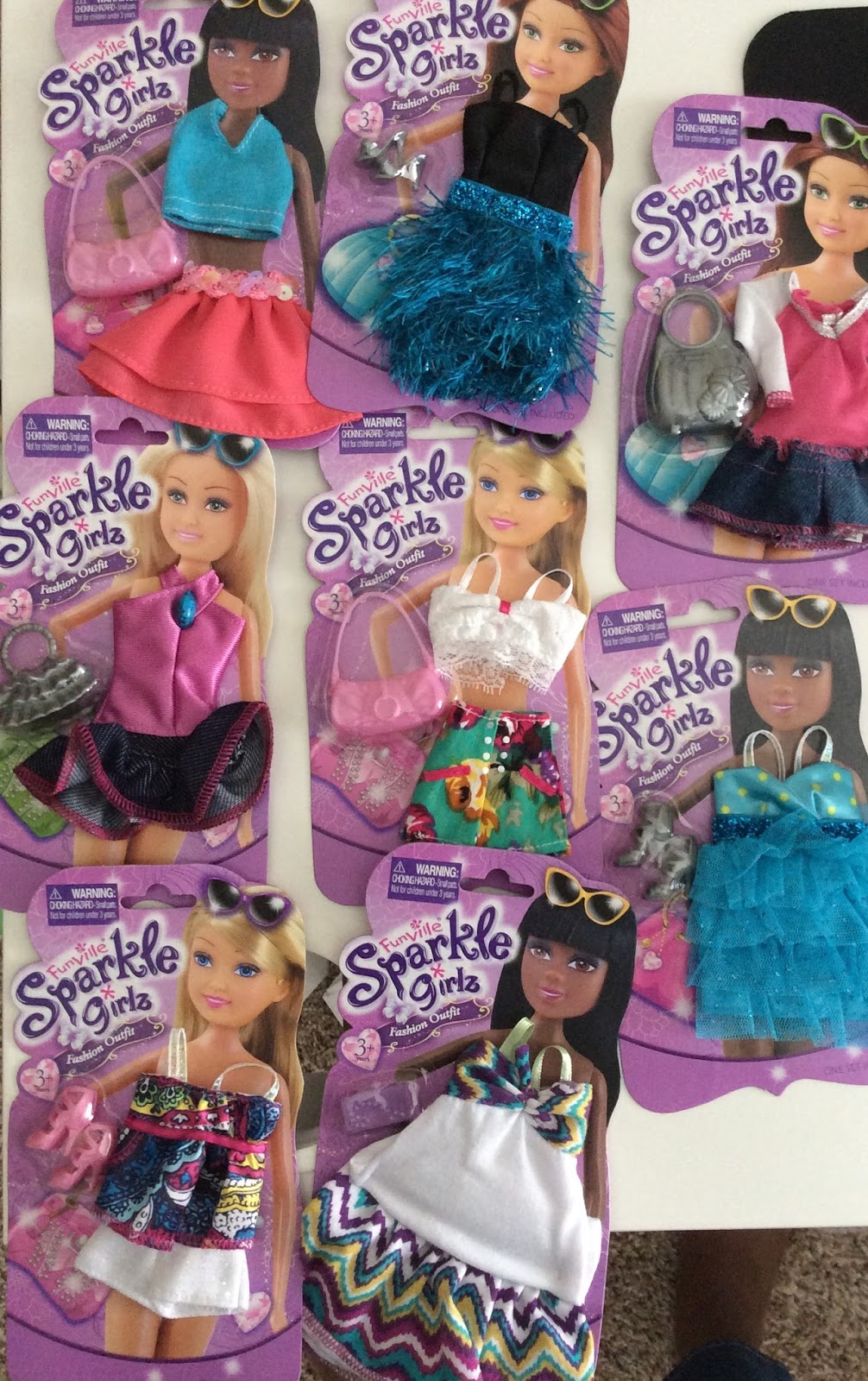Valerie's Dollies Sparkle Girlz Fashion Packs 2.0