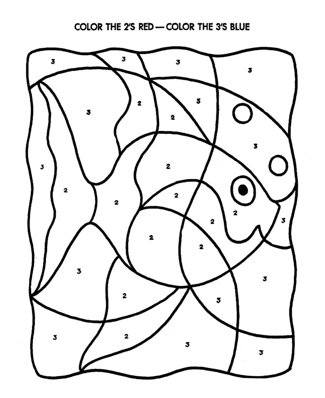 Kids Page: Hidden Picture Fill In The Colors To Find Coloring Pages