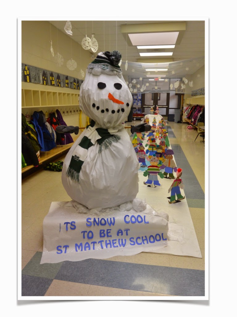 Turning our Hallway into a Winter Wonderland Love Those Kinders