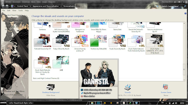 Theme Windows 7 GANGSTA. ギャングスタ By Bashkara