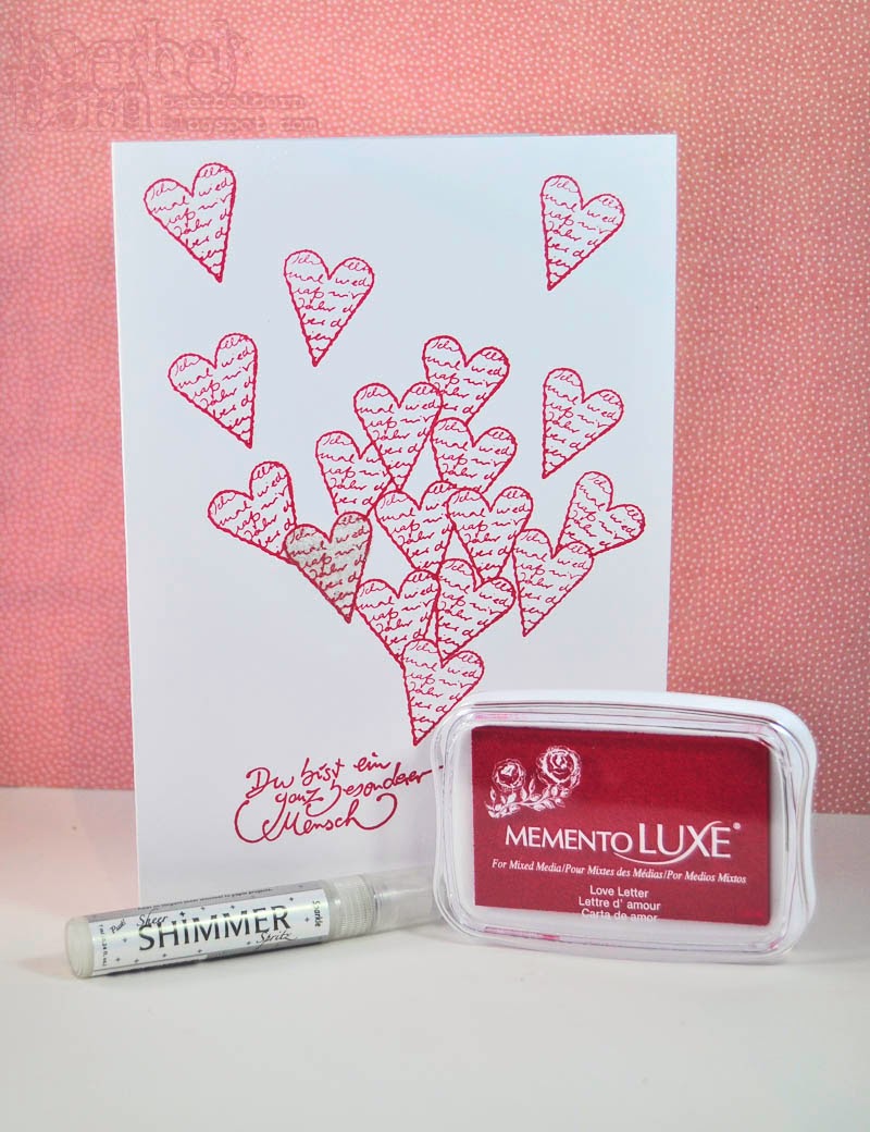 stamping with hearts for your loved ones