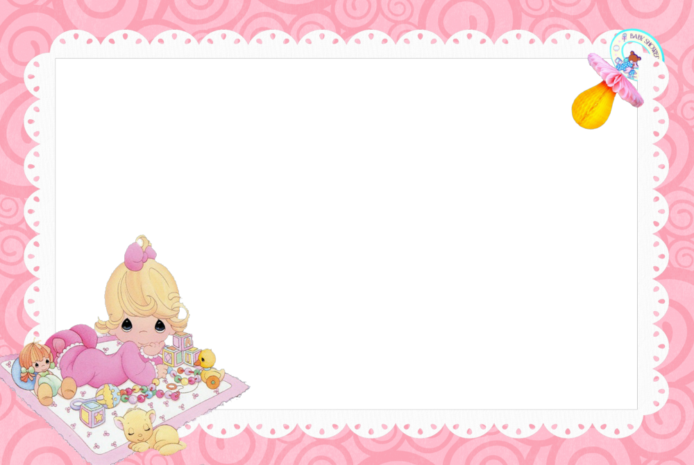 5 Hermosos Marcos para Fotos Bebés, en Png. Marcos Gratis para