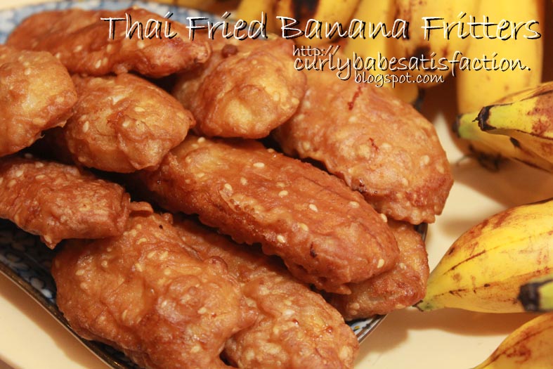 Curlybabe's Satisfaction Thai Fried Banana Fritters Kluay Khack Kluay Tod