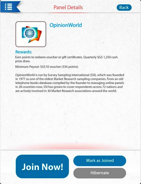 Opinion World connect to Panel Place