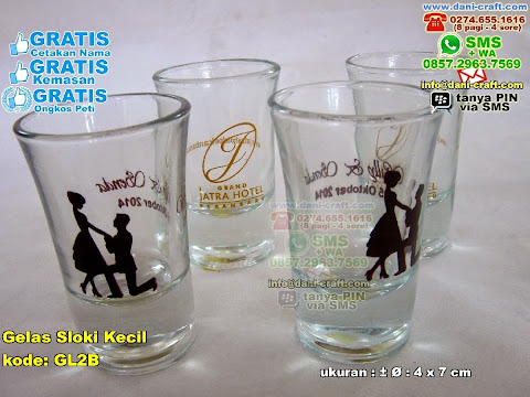 Gelas Sloki Kecil Gelas Beling