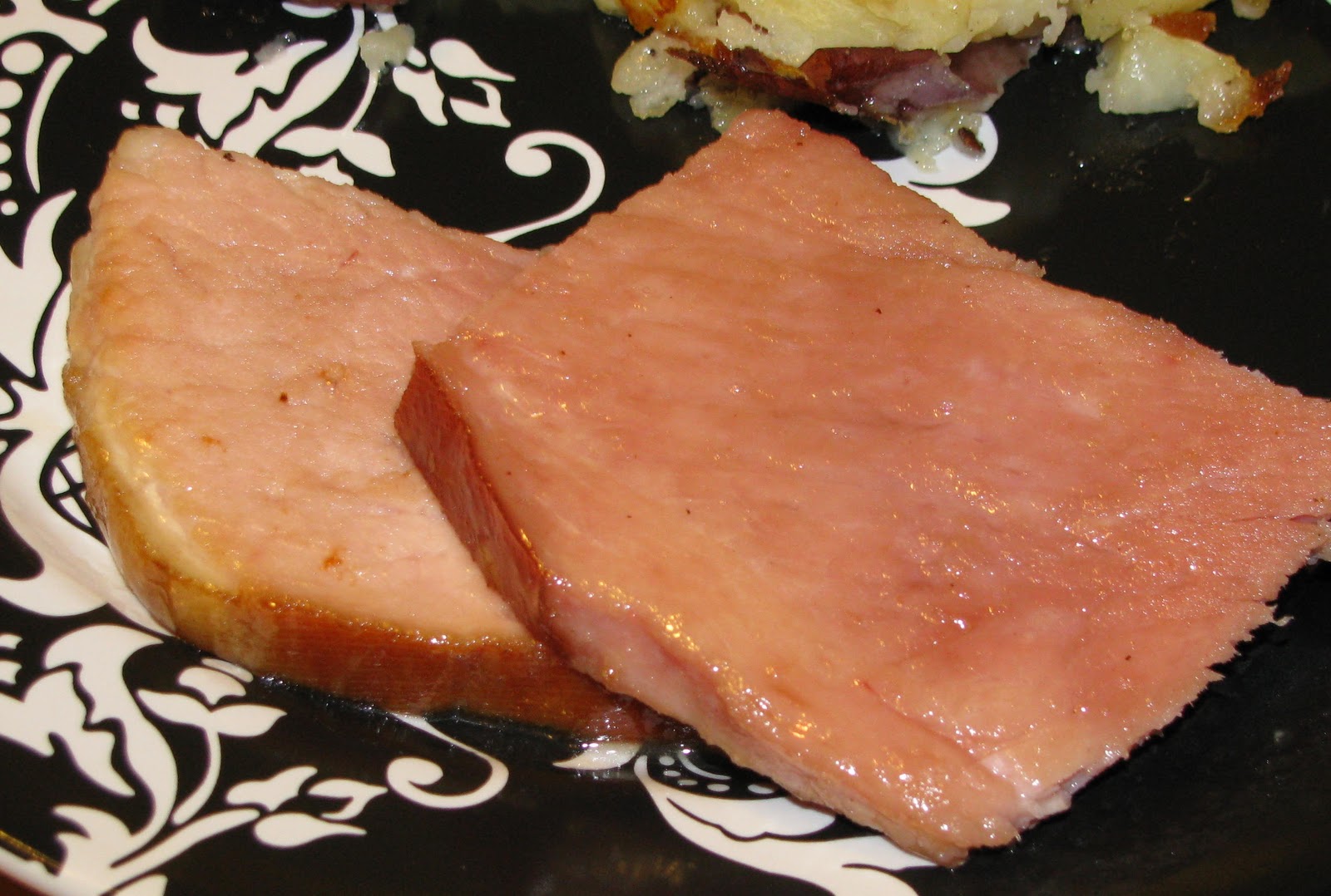 Hot Eats and Cool Reads Sweet Brown Sugar Ham Steak and Crash Hot