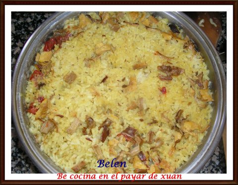 Arroz Con Rollo De Carne