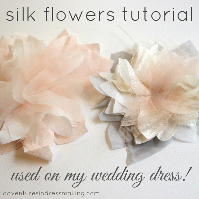 My wedding dress flowers tutorial / Create / Enjoy