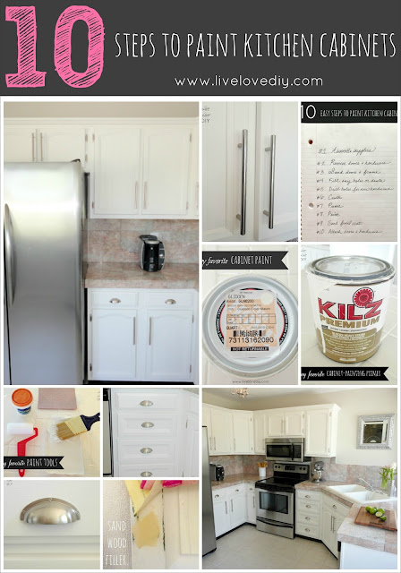 10 steps to paint your kitchen cabinets the easy way - an easy tutorial anyone can use!