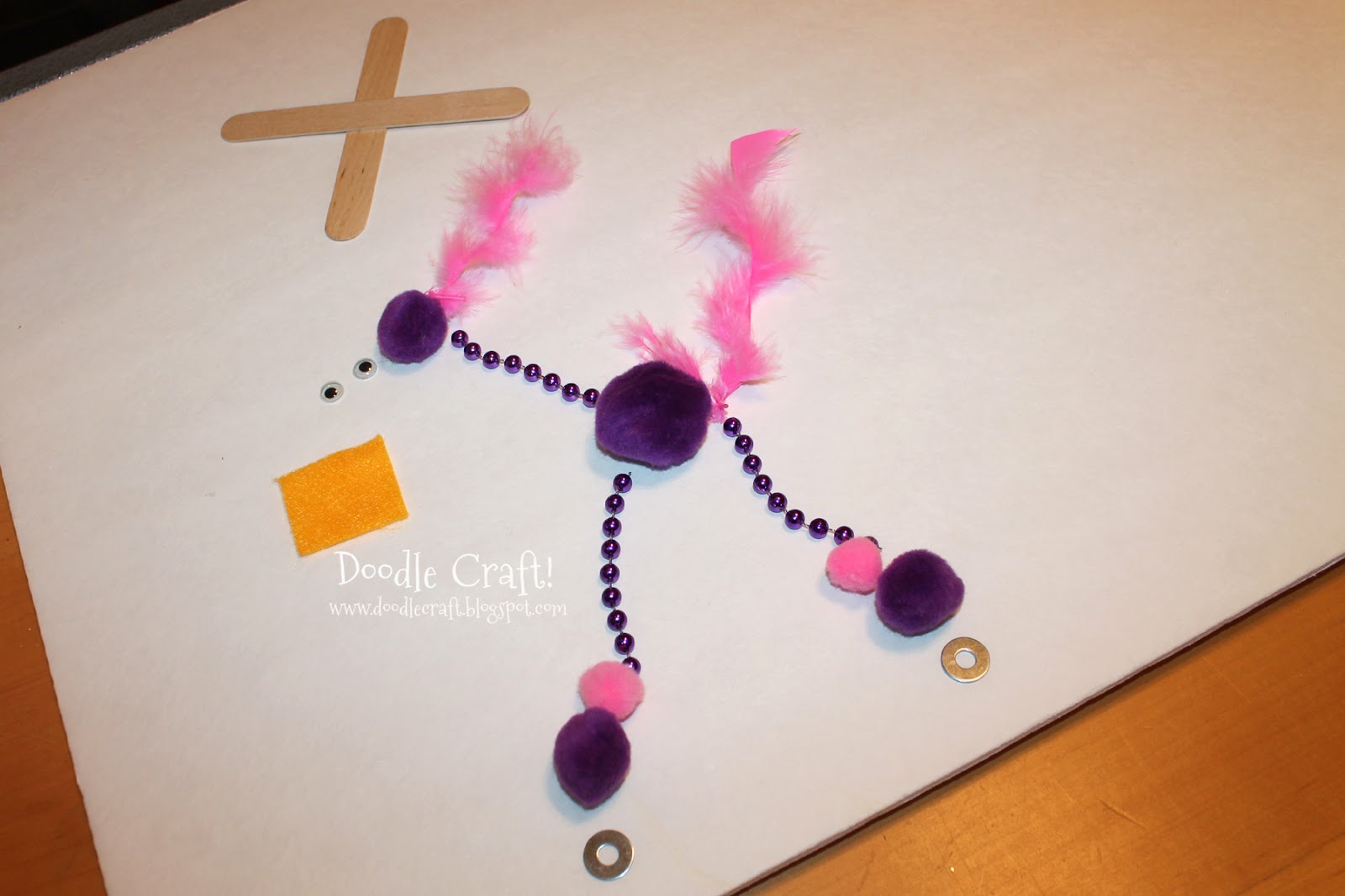 Doodlecraft Easy Silly Bird DIY tutorial!