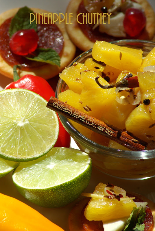 elephants and the coconut trees Pineapple Chutney / Pineapple Sweet
