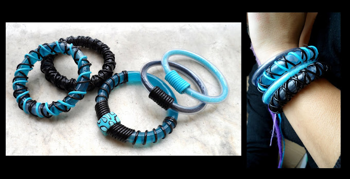 Commande de petits bracelets turquoise et noir :)