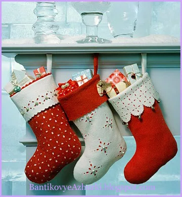 рождественские носки для подарков