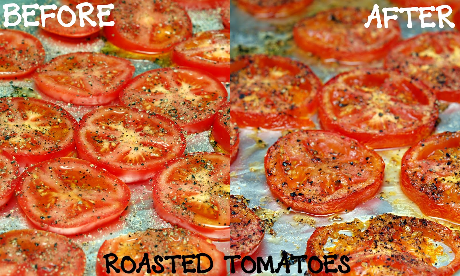 ROASTED TOMATOES Hugs and Cookies XOXO