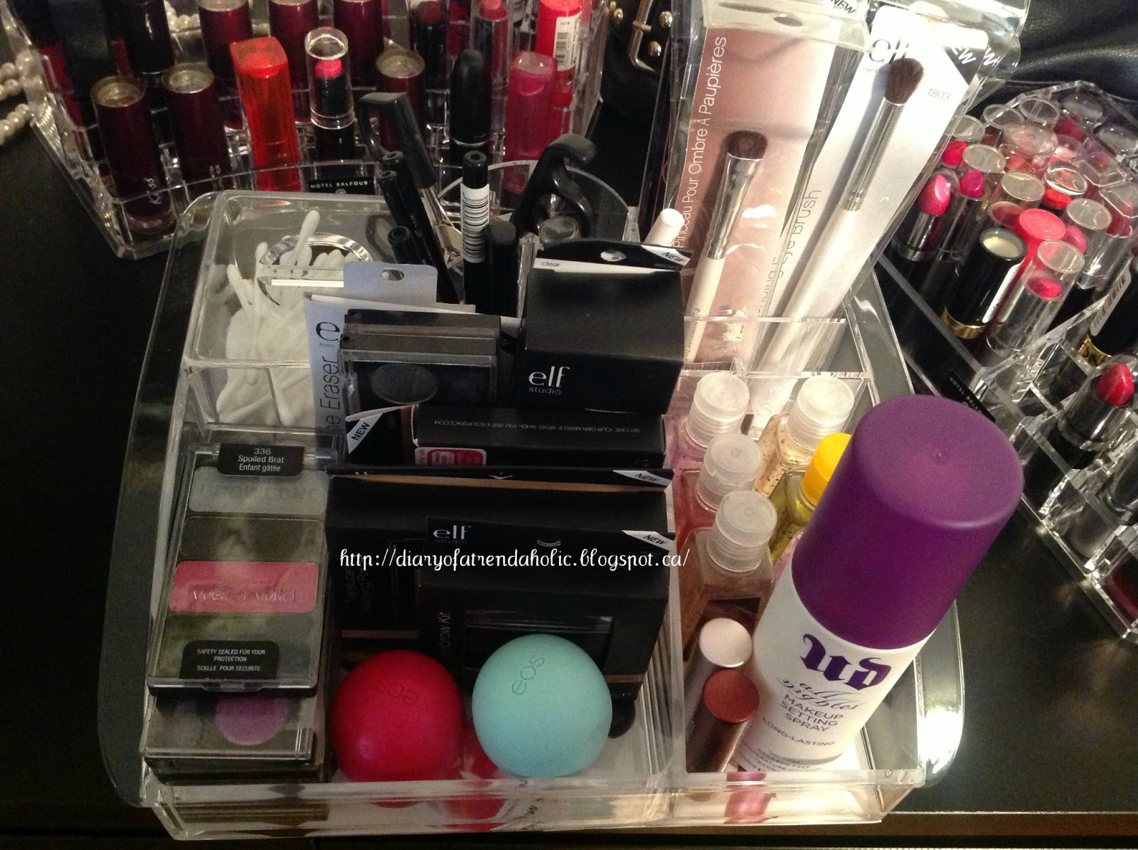 Diary of a Trendaholic Makeup Storage Ideas and Containers
