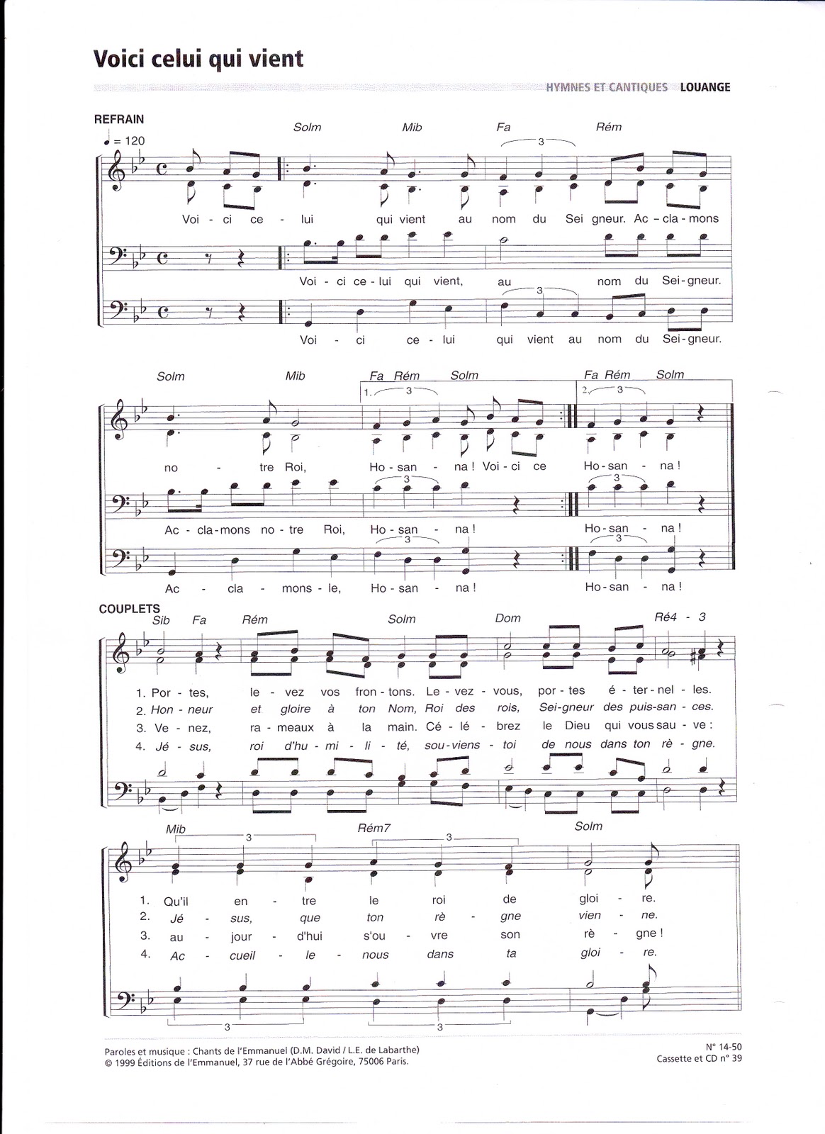 Godspell partitions /chants pour la messe du 12 Février