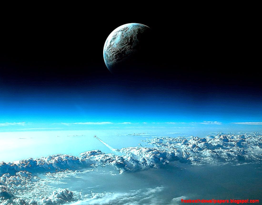 Planet on top of blue clouds Wallpaper 1280x1024 resolution Planet on top of blue clouds Wallpaper 1280x1024 resolution