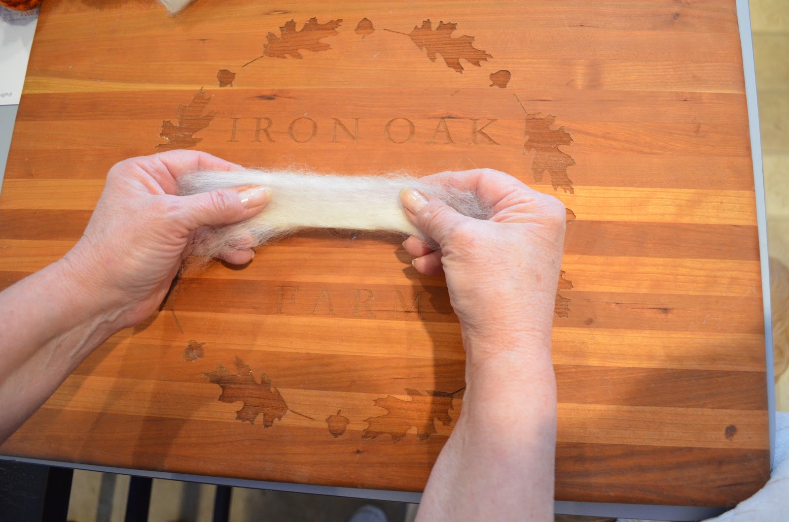 Iron Oak Farm Intro to Spinning Drafting the Fiber