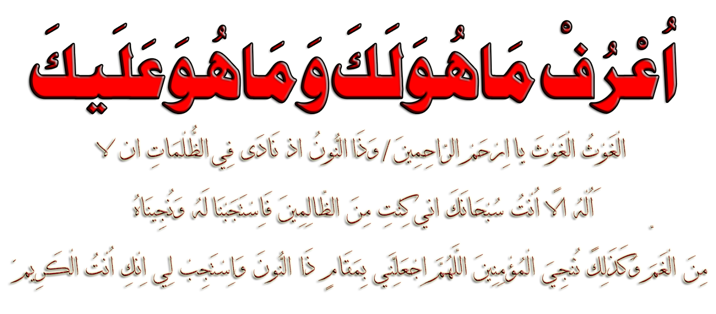  اُعْرُفْ مَا هُوَ لَكَ وَمَا هُوَ عَلَيكَ